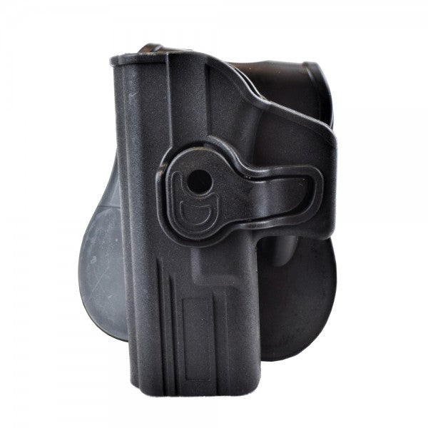 WOSPORT FONDINA RIGIDA ESTRAZIONE RAPIDA PER MANCINI LEFT SERIE GLOCK NERA (WO-GB42LB)