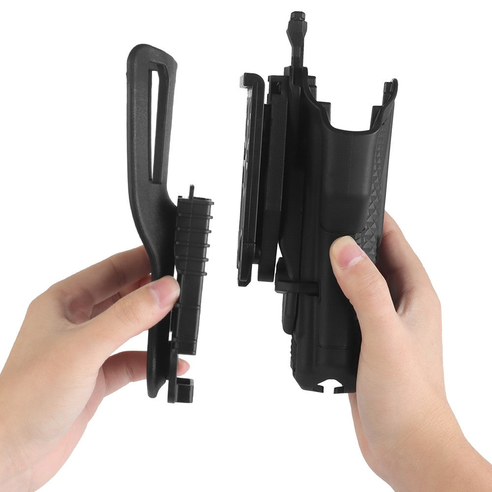 WOSPORT FONDINA RIGIDA RAPIDA UNIVERSALE OMNI DA CINTURA NERA (WO-GB84)