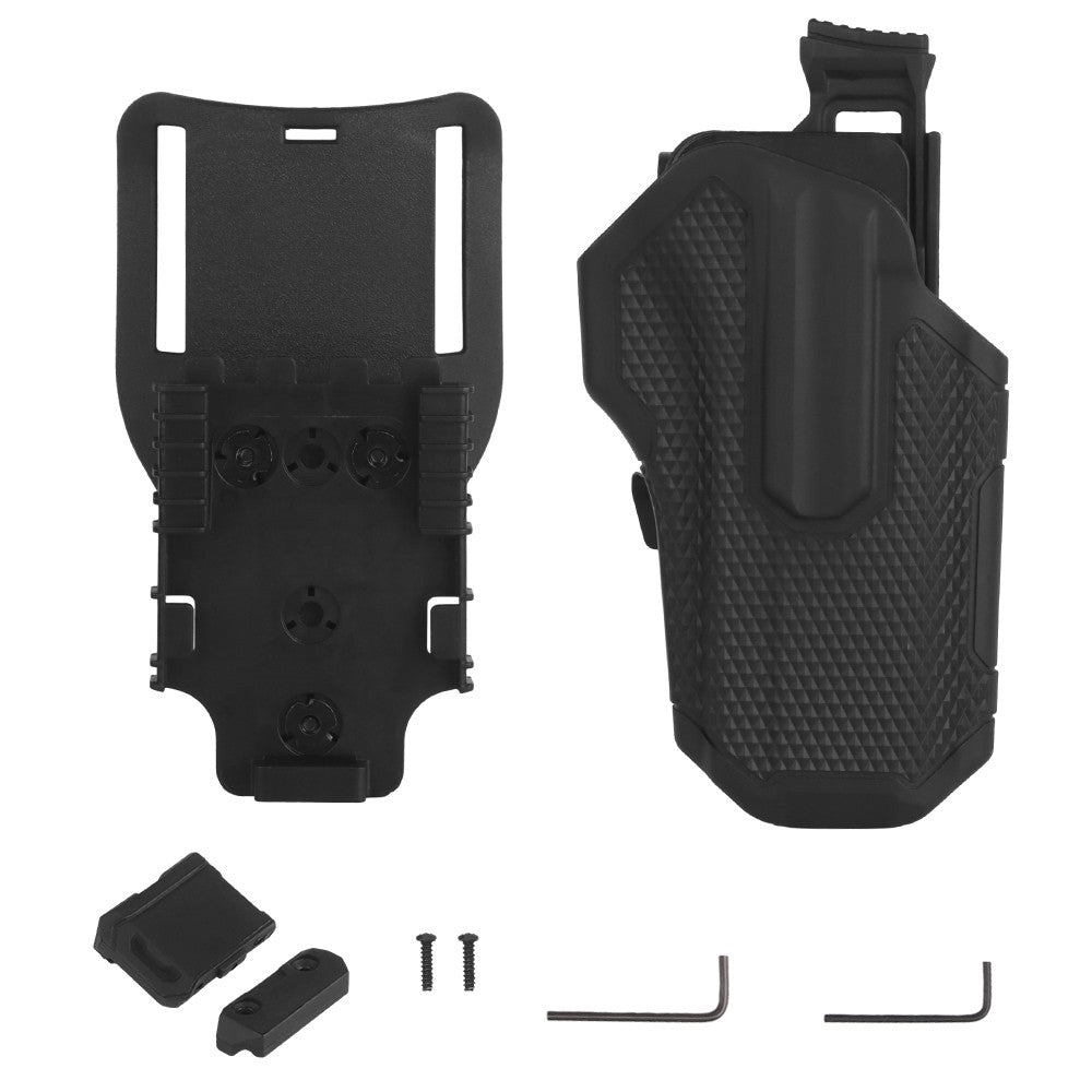 WOSPORT FONDINA RIGIDA RAPIDA UNIVERSALE OMNI DA CINTURA NERA (WO-GB84)