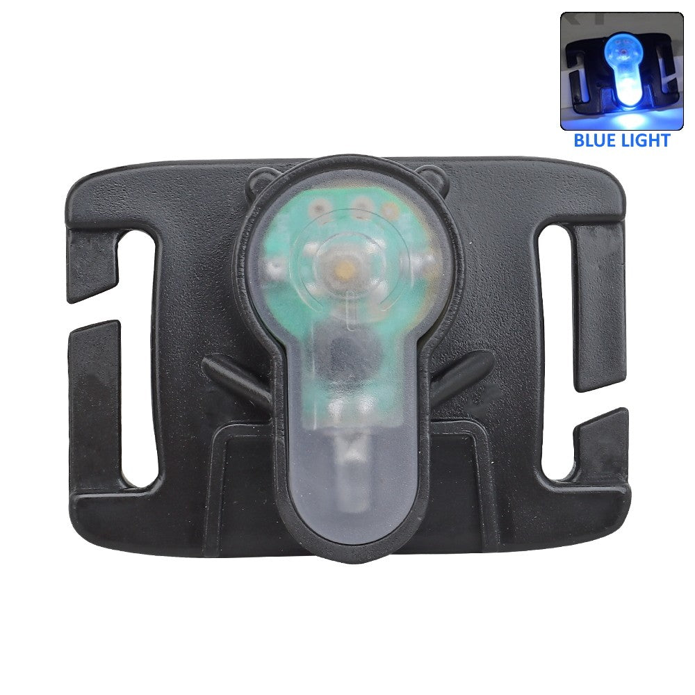 WOSPORT LUCE DI SEGNALAZIONE EMERGENZA BLU PER SISTEMA MOLLE CON SUPPORTO NERO (WO-LT06BB)