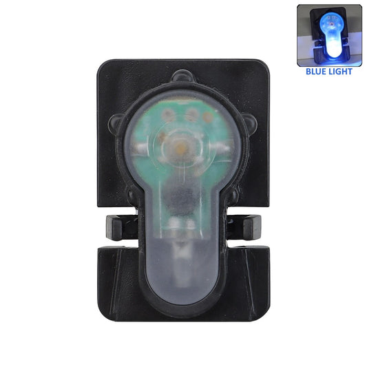 WOSPORT LUCE DI SEGNALAZIONE BLU PER SLITTE RAIL CON SUPPORTO NERO (WO-LT03BB)