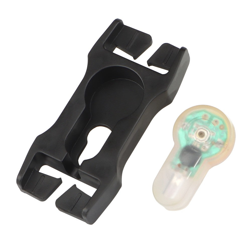 WOSPORT LUCE DI SEGNALAZIONE EMERGENZA ROSSA PER CINTURE DA 2,5cm CON SUPPORTO NERO (WO-LT07BR)