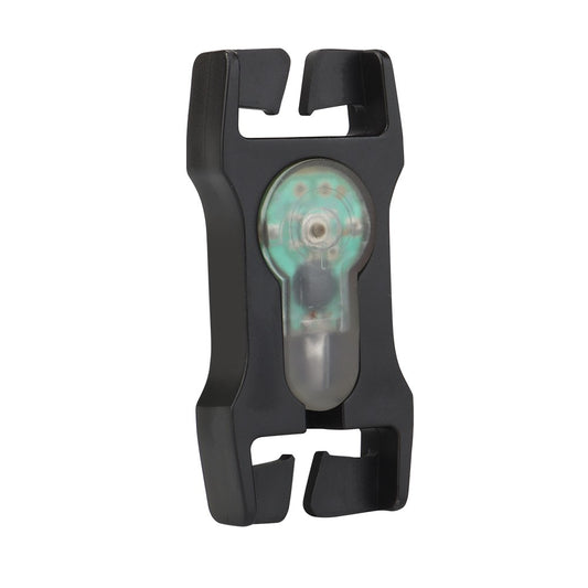 WOSPORT LUCE DI SEGNALAZIONE EMERGENZA ROSSA PER CINTURE DA 2,5cm CON SUPPORTO NERO (WO-LT07BR)