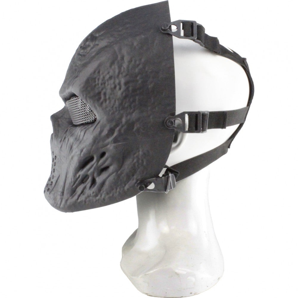 WOSPORT MASCHERA TESCHIO ASSASSINO BLOODED SKULL NERA (WO-MA79B)