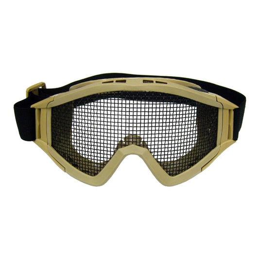 WOSPORT MASCHERA OCCHIALONI A RETE METALLICA TAN DARK EARTH (6060T)