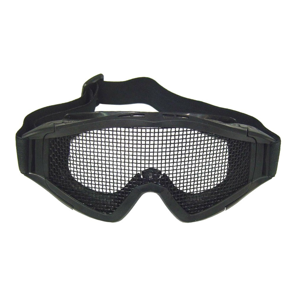 WOSPORT MASCHERA OCCHIALONI A RETE METALLICA NERA (6060B)