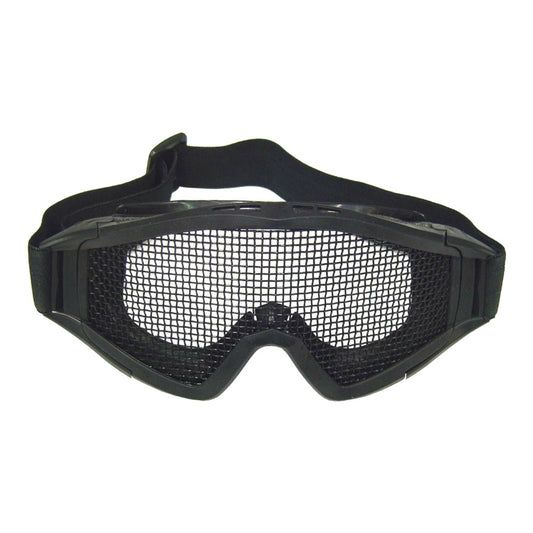WOSPORT MASCHERA OCCHIALONI A RETE METALLICA NERA (6060B)