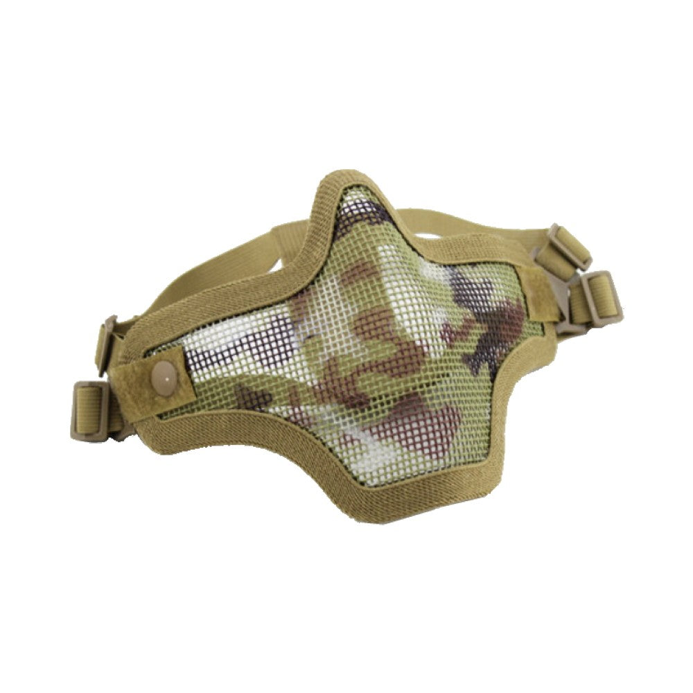 WOSPORT MEZZA MASCHERA PROTETTIVA DI RETE METALLICA VEGETATA ITALIANA (KR001TC)