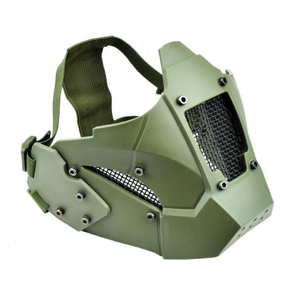 WOSPORT MEZZA MASCHERA IRON WARRIOR VERDE (WO-MA95V)