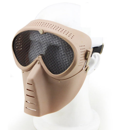 WOSPORT MASCHERA STANDARD SOFTAIR SMALL FLY CON RETE METALLICA TAN (KR014T)
