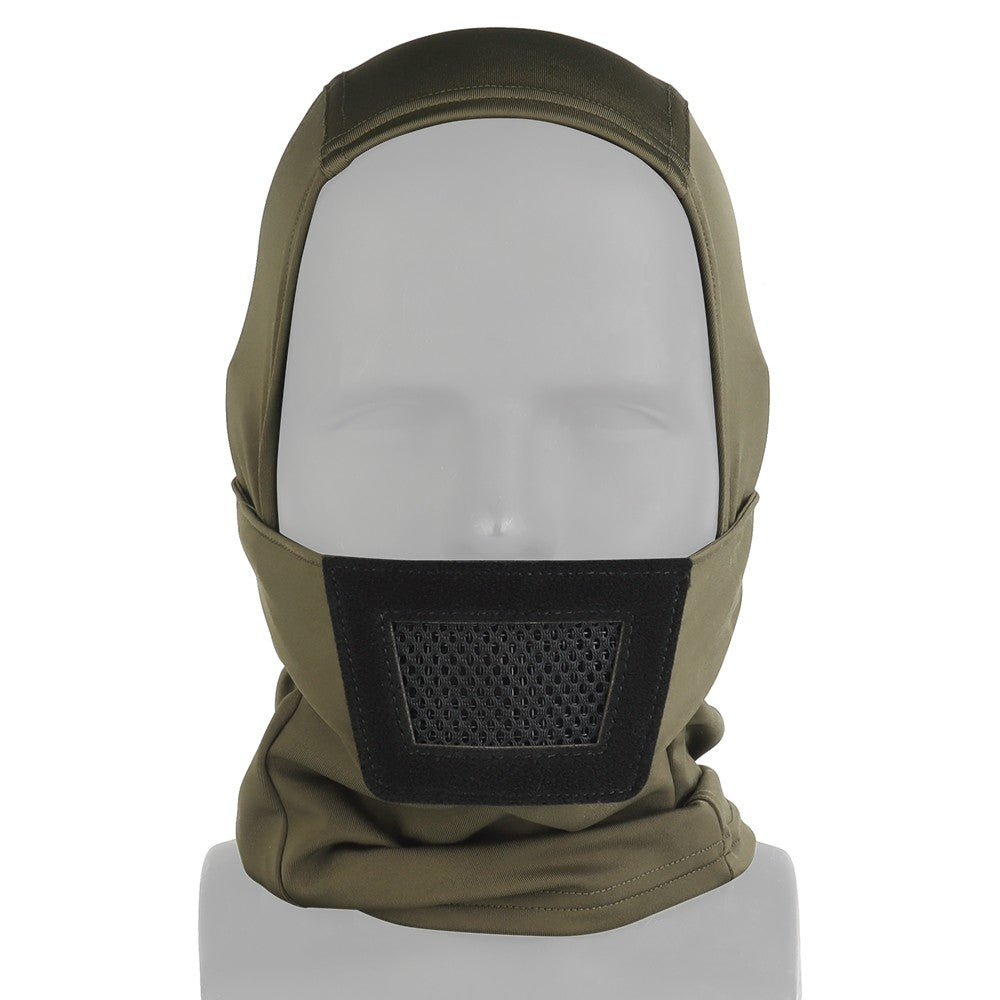 WOSPORT PASSAMONTAGNA CON PROTEZIONE BOCCA KNIGHT HEADGEAR VERDE OLIVE DRAB (WO-MA205V)