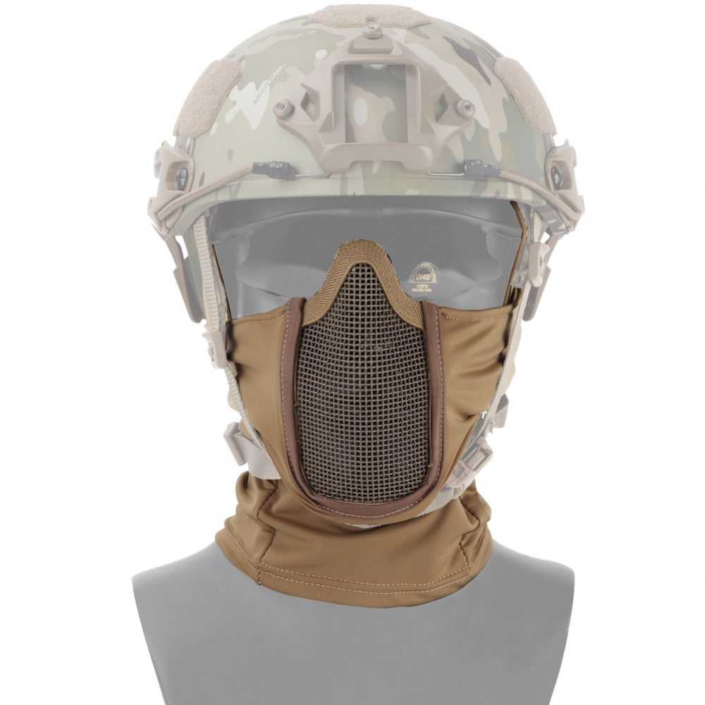 WOSPORT PASSAMONTAGNA BOCCA CON RETE METALLICA SHADOW FIGHTER TAN (WO-MA113T)