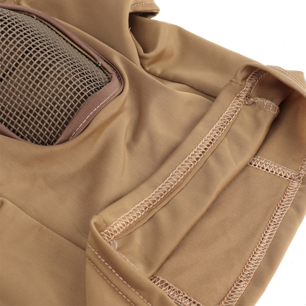 WOSPORT PASSAMONTAGNA BOCCA CON RETE METALLICA SHADOW FIGHTER TAN (WO-MA113T)