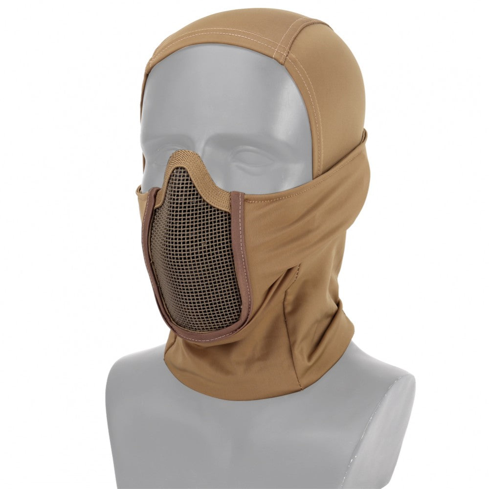WOSPORT PASSAMONTAGNA BOCCA CON RETE METALLICA SHADOW FIGHTER TAN (WO-MA113T)