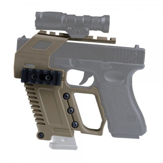 WOSPORT RAIL BASE LOADING DEVICE KIT MITRAGLIETTA PER PISTOLE SERIE GLOCK TAN (WO-GB48T)