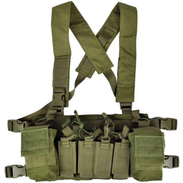WOSPORT TACTICAL VEST CHEST RIG ASSALTATORE MULTIFUNZIONE VERDE OLIVE DRAB (WO-VE56V)