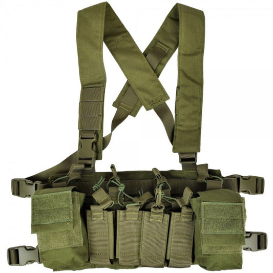 WOSPORT TACTICAL VEST CHEST RIG ASSALTATORE MULTIFUNZIONE VERDE OLIVE DRAB (WO-VE56V)