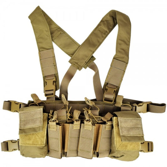 WOSPORT TACTICAL VEST CHEST RIG ASSALTATORE MULTIFUNZIONE TAN (WO-VE56T)