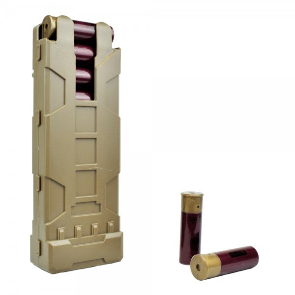 WOSPORT TASCA PORTA BOSSOLI FUCILE A POMPA CAL 12 DISPENSER VERDE TAN (WO-EX0405T)