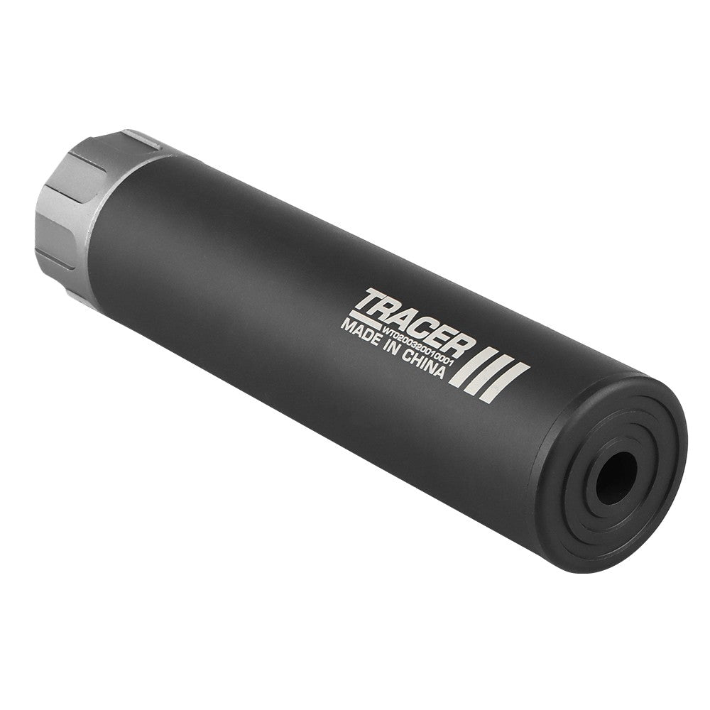 WOSPORT UNITA SILENZIATORE TRACCIANTE LUNGO TRACER III 15.8mm X 14mm CCW NERO (WO-EX20B)