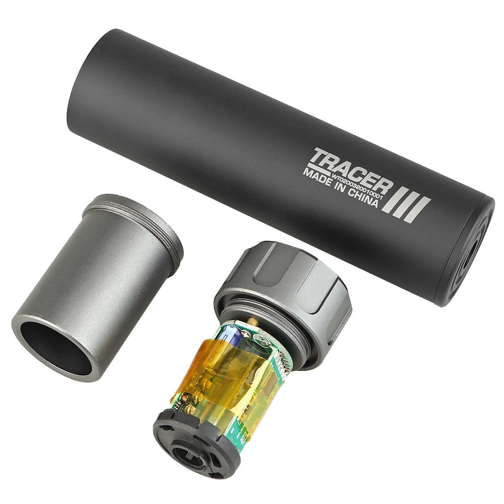 WOSPORT UNITA SILENZIATORE TRACCIANTE LUNGO TRACER III 15.8mm X 14mm CCW NERO (WO-EX20B)